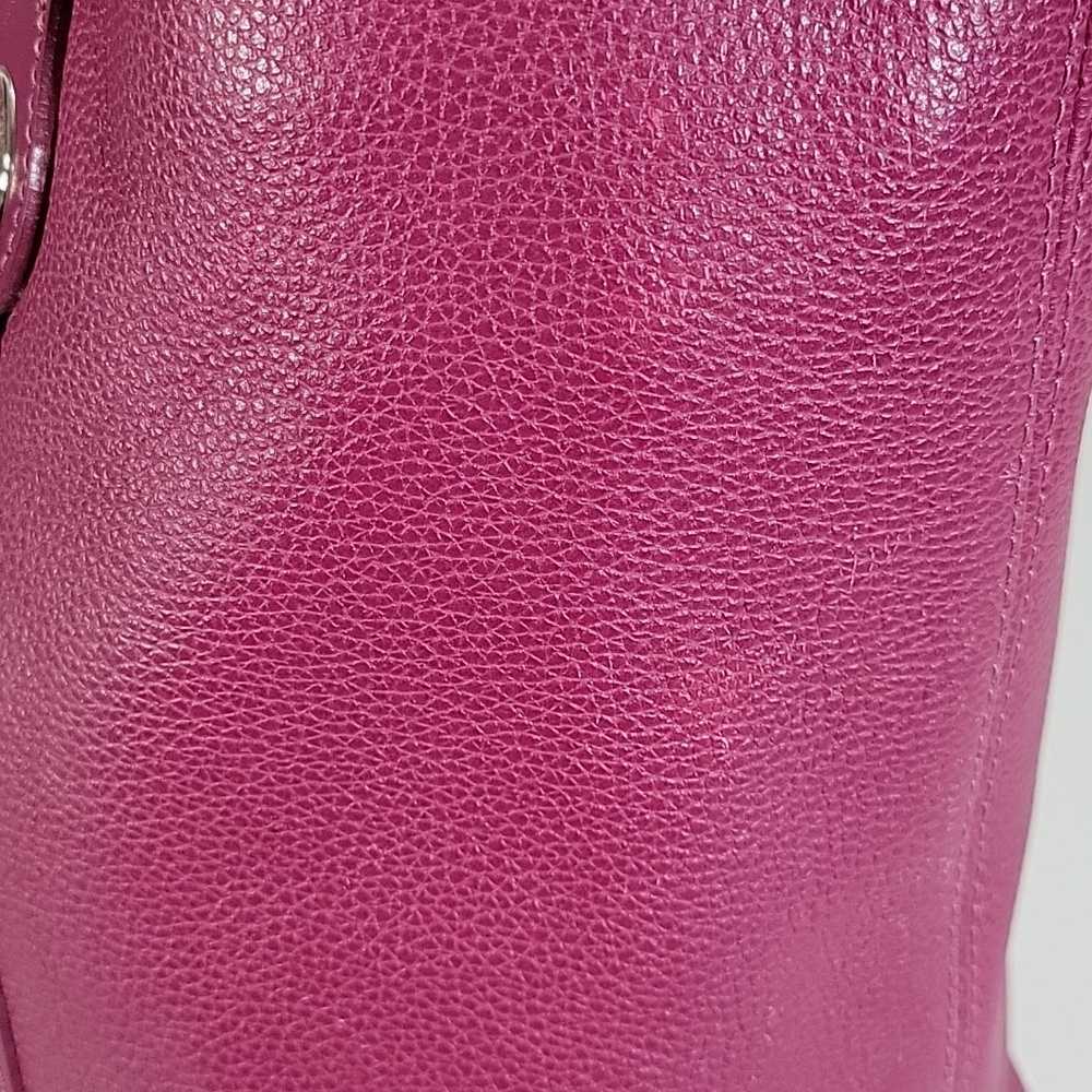 Longchamp Pink Pebbled Leather Tote - Picture 9 of 16